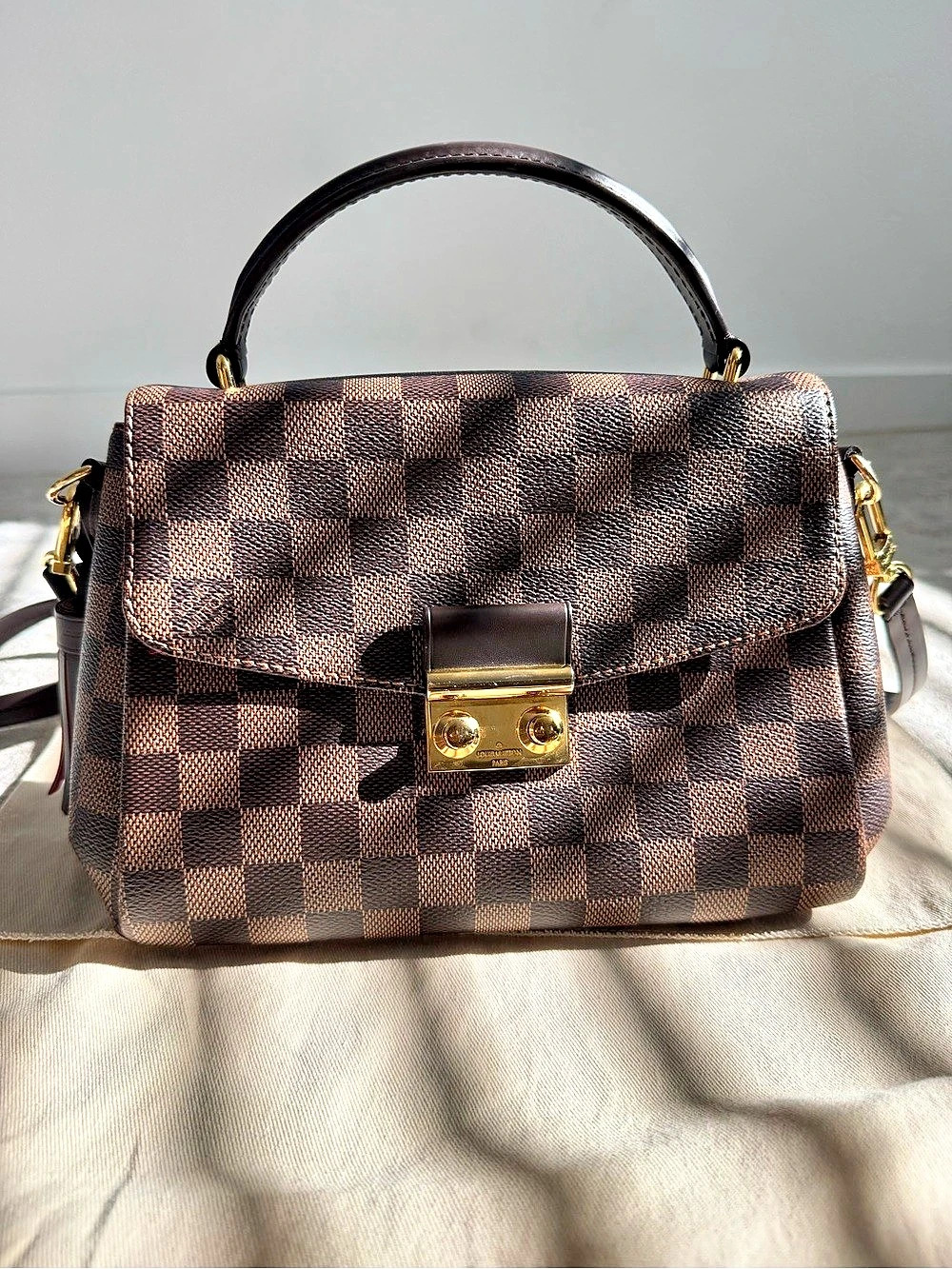 Louis Vuitton Croisette Damier Shoulder Bag Brown N33000